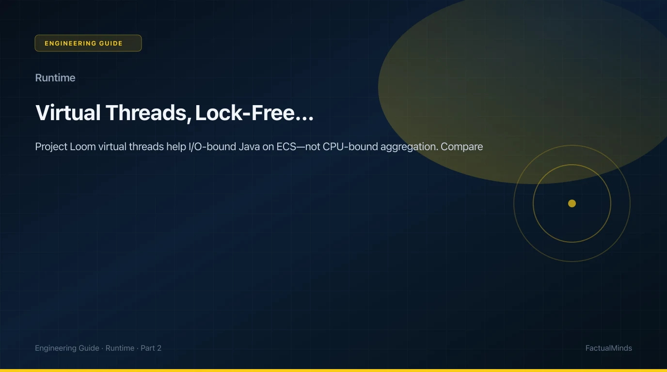 Virtual Threads, Lock-Free Structures, and High-Throughput Runtimes on AWS
